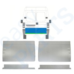 Painel de reparação interna e externa das portas traseiras para Fiat Ducato 1994-2006 / Esquerda+Direita / Conjunto 9755