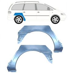 Painel de reparação do guarda-lamas traseiro para Volkswagen Sharan 1995-2010 / Esquerda+Direita / Conjunto 9219