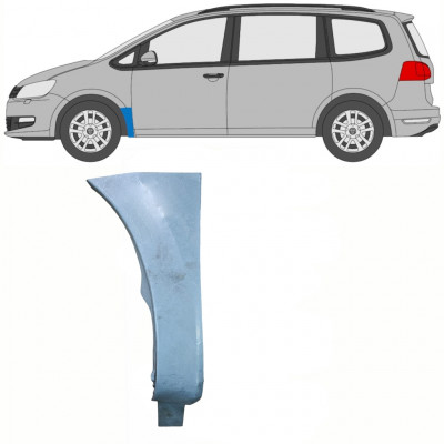 Painel de reparação do guarda-lamas dianteiro para Volkswagen Sharan 2010- / Esquerdo 8370