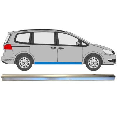 Painel de reparação da parte inferior da soleira para Volkswagen Sharan 2010-2022 / Esquerda = Direita (simétrico) 14605