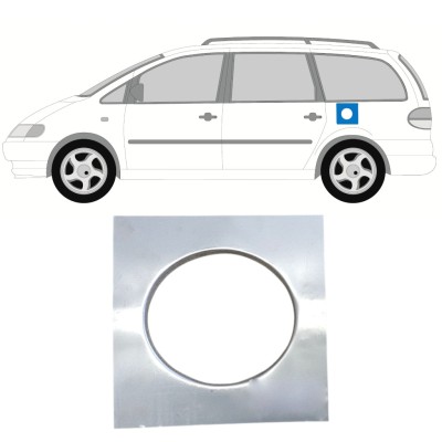 Painel de reparação do orifício de enchimento de combustível para Volkswagen Sharan 1995-2010 14953