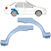 Painel de reparação do guarda-lamas traseiro para Fiat Siena 1997-2001 / Esquerda+Direita / Conjunto 9939