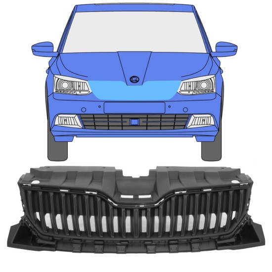 Grelha para Skoda Fabia 2014-2018 16189