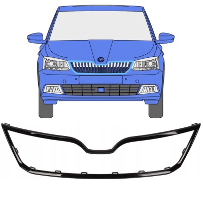 Moldura da grelha frontal para Skoda Fabia 2014-2018 16191