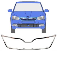 Moldura da grelha frontal para Skoda Fabia 2014-2018 16190