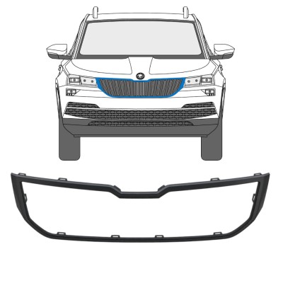Moldura da grelha frontal para Skoda Karoq 2017-2022 17233
