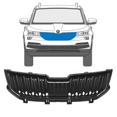 Grelha para Skoda Karoq 2017-2022 / Conjunto 17235