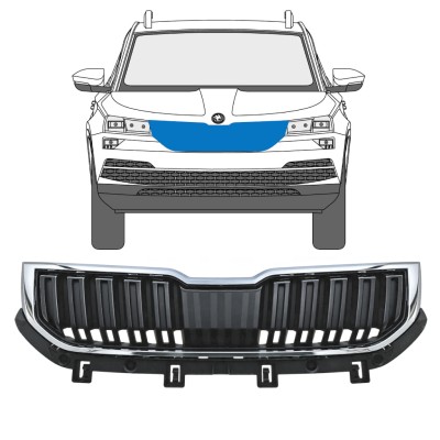 Grelha para Skoda Karoq 2017-2022 / Conjunto 17234