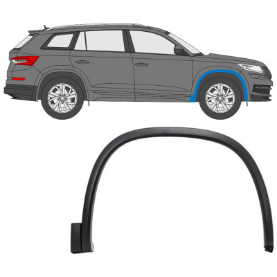 Moldura lateral do guarda-lamas dianteiro para Skoda Kodiaq 2016- / Direito 7638