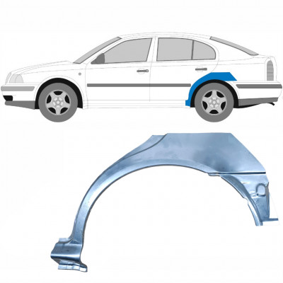 Painel de reparação do guarda-lamas traseiro para Skoda Octavia 1996-2010 / Esquerdo 7003