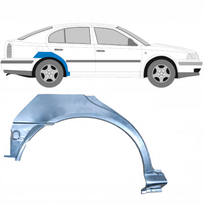 Painel de reparação do guarda-lamas traseiro para Skoda Octavia 1996-2010 / Direito 7002