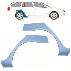 Painel de reparação do guarda-lamas traseiro para Skoda Octavia II 2004-2013 / Esquerda+Direita / Conjunto 10187