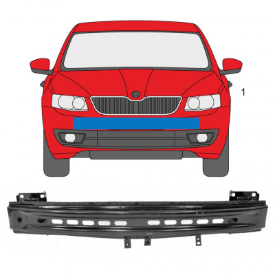 Reforço do para-choque dianteiro / travessa para Skoda Octavia III 2013-2017 7569