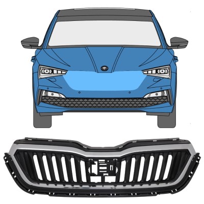 Grelha para Skoda Scala 2019- 17229