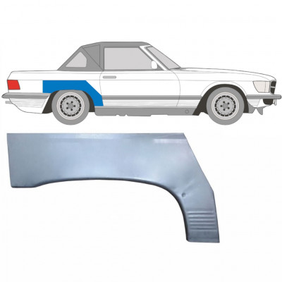 Painel de reparação do guarda-lamas traseiro para Mercedes Sl-class 1971-1989 / Direito 6273