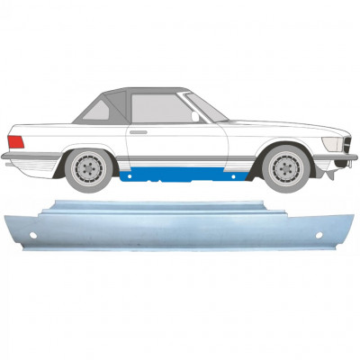 Soleira completa para Mercedes Sl-class 1971-1989 / Direito 5345