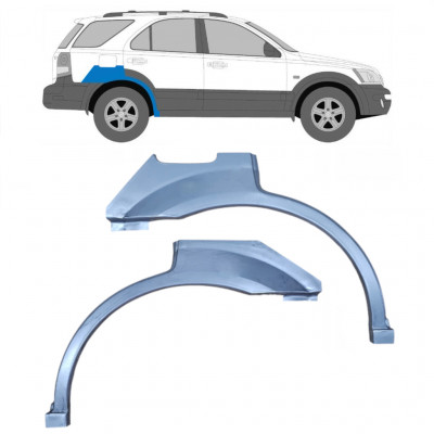 Painel de reparação do guarda-lamas traseiro para Kia Sorento 2002-2009 / Esquerda+Direita / Conjunto 10012