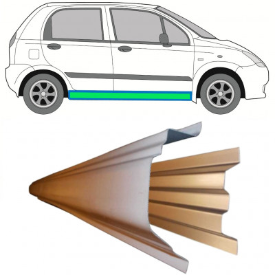 Painel de reparação interna e externa da soleira para Chevrolet Spark 2005-2010 / Esquerda = Direita (simétrico) / Conjunto 11783