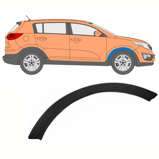 Moldura lateral do guarda-lamas dianteiro para Kia Sportage 2010-2015 / Direito 7920