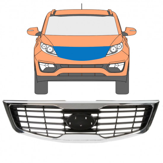 Grelha para Kia Sportage 2010-2013 7514