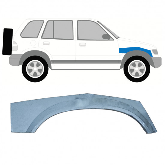 Painel de reparação da parte superior do guarda-lamas dianteiro para Kia Sportage 1994-2002 / Direito 7918