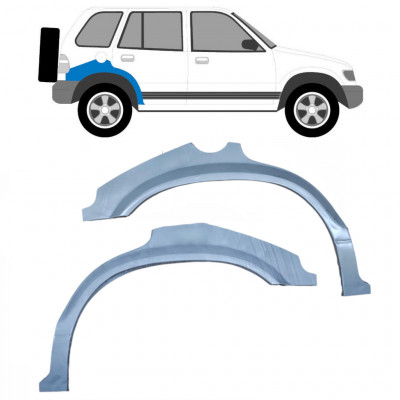 Painel de reparação do guarda-lamas traseiro para Kia Sportage 1994-2002 / Esquerda+Direita / Conjunto 10507