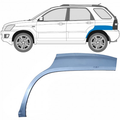 Painel de reparação do guarda-lamas traseiro para Kia Sportage 2004-2010 / Esquerdo 5428