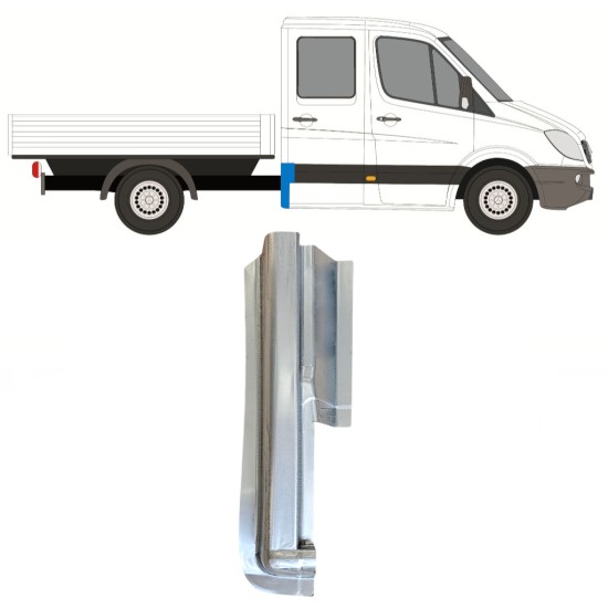 Painel de reparação do canto traseiro para Mercedes Sprinter 2006-2018 / Direito 14977