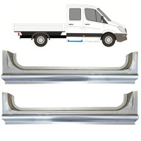 Painel de reparação traseira da soleira para Mercedes Sprinter 2006-2018 / Esquerda+Direita / Conjunto 15068 Painel de reparação traseira da soleira para Mercedes Sprinter 2006-2018 / Esquerda+Direita / Conjunto 15068