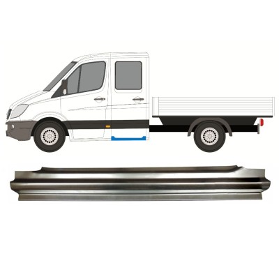 Painel de reparação traseira da soleira para Mercedes Sprinter 2006-2018 / Esquerdo / Cabine dupla 14567
