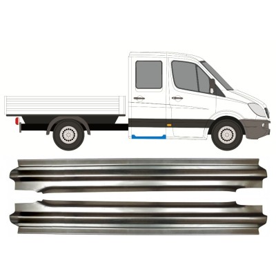 Painel de reparação traseira da soleira para Mercedes Sprinter 2006-2018 / Esquerda+Direita / Cabine dupla / Conjunto 14568