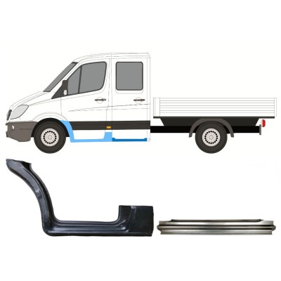 Kit de reparos para Mercedes Sprinter 2006-2018 / Esquerdo / Cabine dupla / 14778