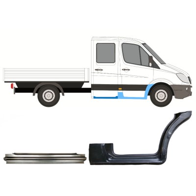Kit de reparos para Mercedes Sprinter 2006-2018 / Direito / Cabine dupla / 14730