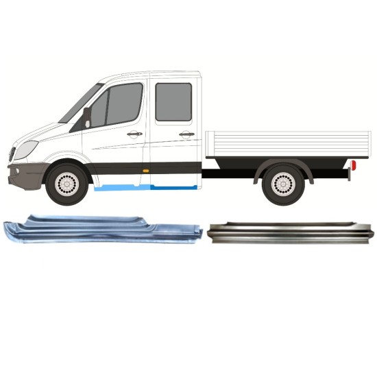 Kit de reparos para Mercedes Sprinter 2006-2018 / Esquerdo / 14779 Kit de reparos para Mercedes Sprinter 2006-2018 / Esquerdo / 14779