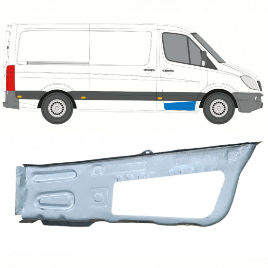 Painel de reparação do degrau dianteiro para Mercedes Sprinter 2006 - / Direito 10206