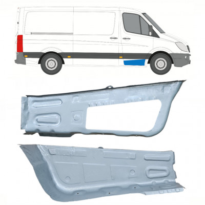 Painel de reparação do degrau dianteiro para Mercedes Sprinter 2006 - / Esquerda+Direita / Conjunto 10208