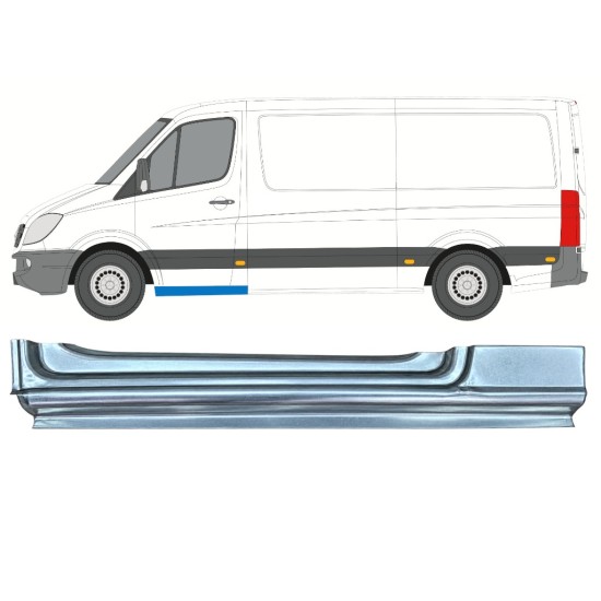 Painel de reparação da soleira da porta dianteira para Mercedes Sprinter 2006-2018 / Esquerdo 17270