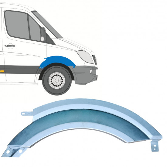 Painel de reparação do guarda-lamas dianteiro para Mercedes Sprinter 2006-2018 / Direito 12900