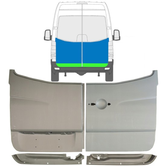 Painel de reparação das portas traseiras para Volkswagen Crafter 2005-2017 / Conjunto 14487