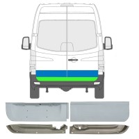 Painel de reparação das portas traseiras para Mercedes Sprinter 2006-2018 / Esquerda+Direita / Conjunto 6050