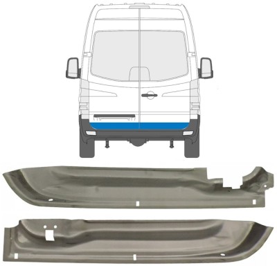 Painel de reparação das portas traseiras para Mercedes Sprinter 2006-2018 / Esquerda+Direita / Conjunto 9555
