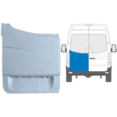 Painel de reparação alta das portas traseiras para Mercedes Sprinter 2006-2018 / Esquerdo 6054