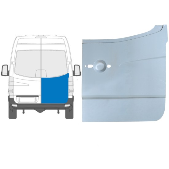 Painel de reparação alta das portas traseiras para Volkswagen Crafter 2005-2017 / Direito 13505