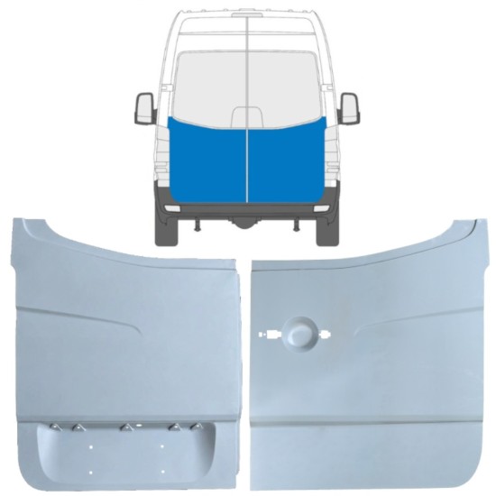 Painel de reparação das portas traseiras para Volkswagen Crafter 2005-2017 / Esquerda+Direita / Conjunto 14129
