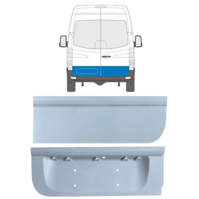 Painel de reparação baixa das portas traseiras para Mercedes Sprinter 2006-2018 / Esquerda+Direita / Conjunto 17170