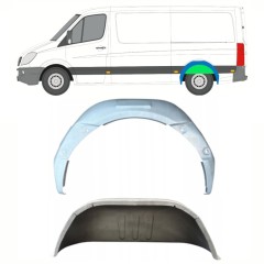 Painel de reparação interna do arco da roda traseira para Mercedes Sprinter 2006-2018 / Esquerdo / Conjunto 11968