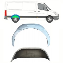 Painel de reparação interna do arco da roda traseira para Mercedes Sprinter 2006-2018 / Direito / Conjunto 11967