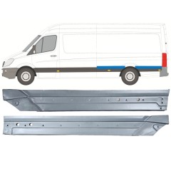 Painel de reparação do guarda-lamas traseiro para Mercedes Sprinter 2006-2018 / Esquerdo / Conjunto 12058