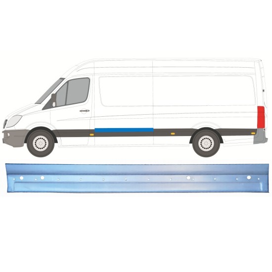 Painel de reparação lateral para Mercedes Sprinter 2006-2018 / Esquerdo 16135