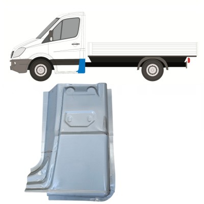 Painel de reparação do canto traseiro para Mercedes Sprinter 2006-2018 / Esquerdo 15070